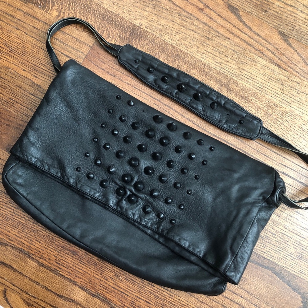 Natalia Brilli Black Studded Paperbag